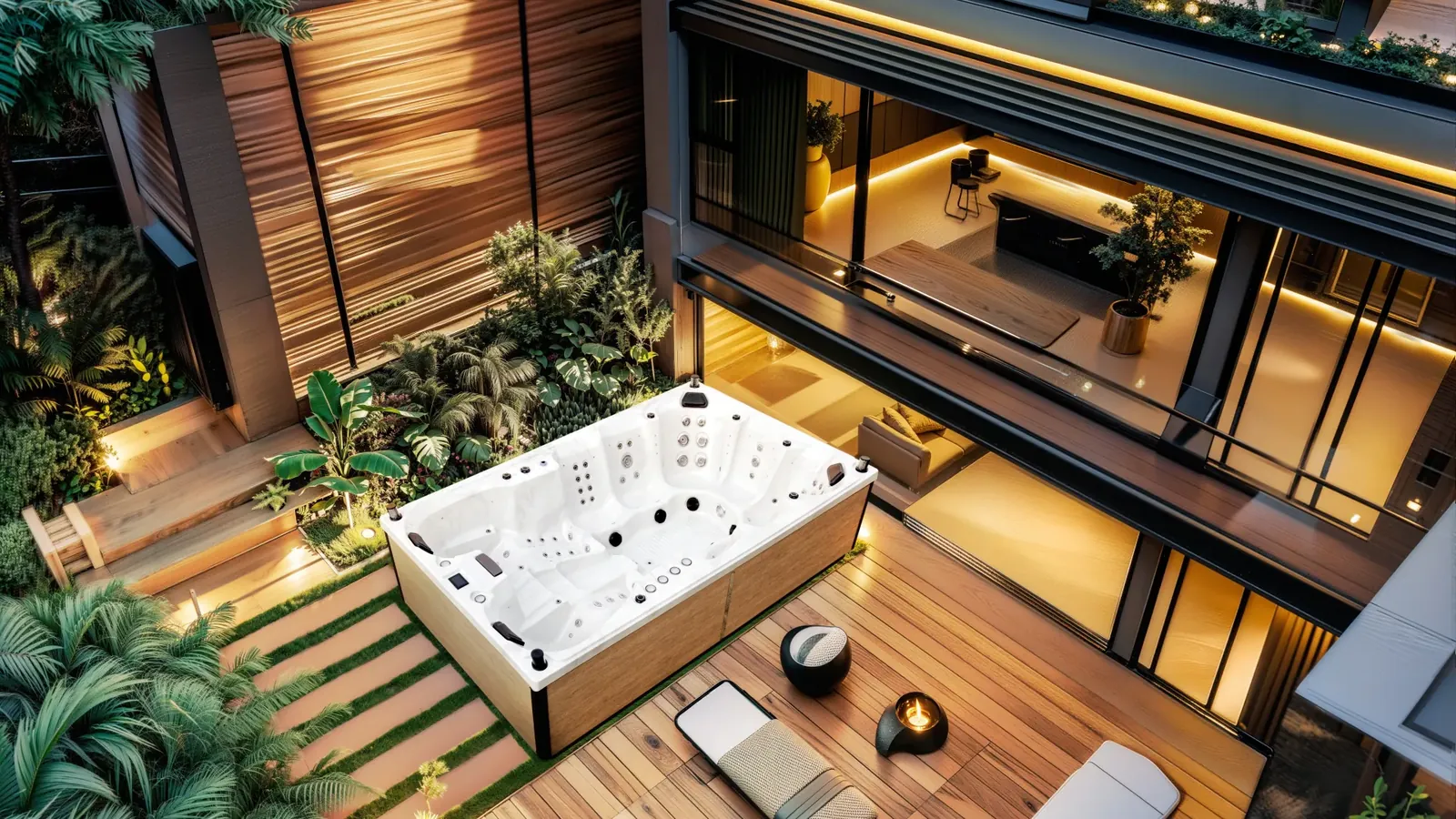 OXO Spa outdoor spa installation